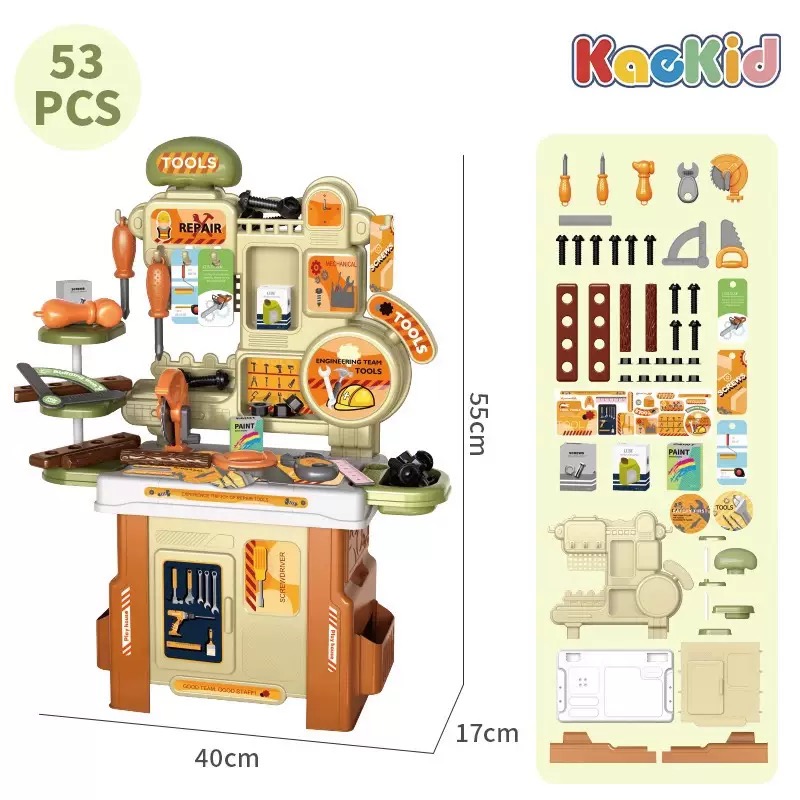 BỘ BÀN SỬA CHỮA VÀ DỤNG CỤ CỦA KỸ SƯ CHO BÉ