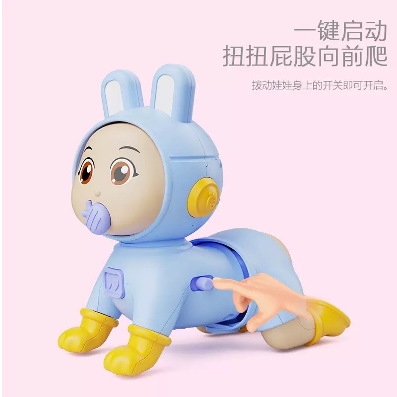 ĐỒ CHƠI EM BÉ SƠ SINH ĐÁNG YÊU BIẾT BÒ CHẠY BẰNG PIN